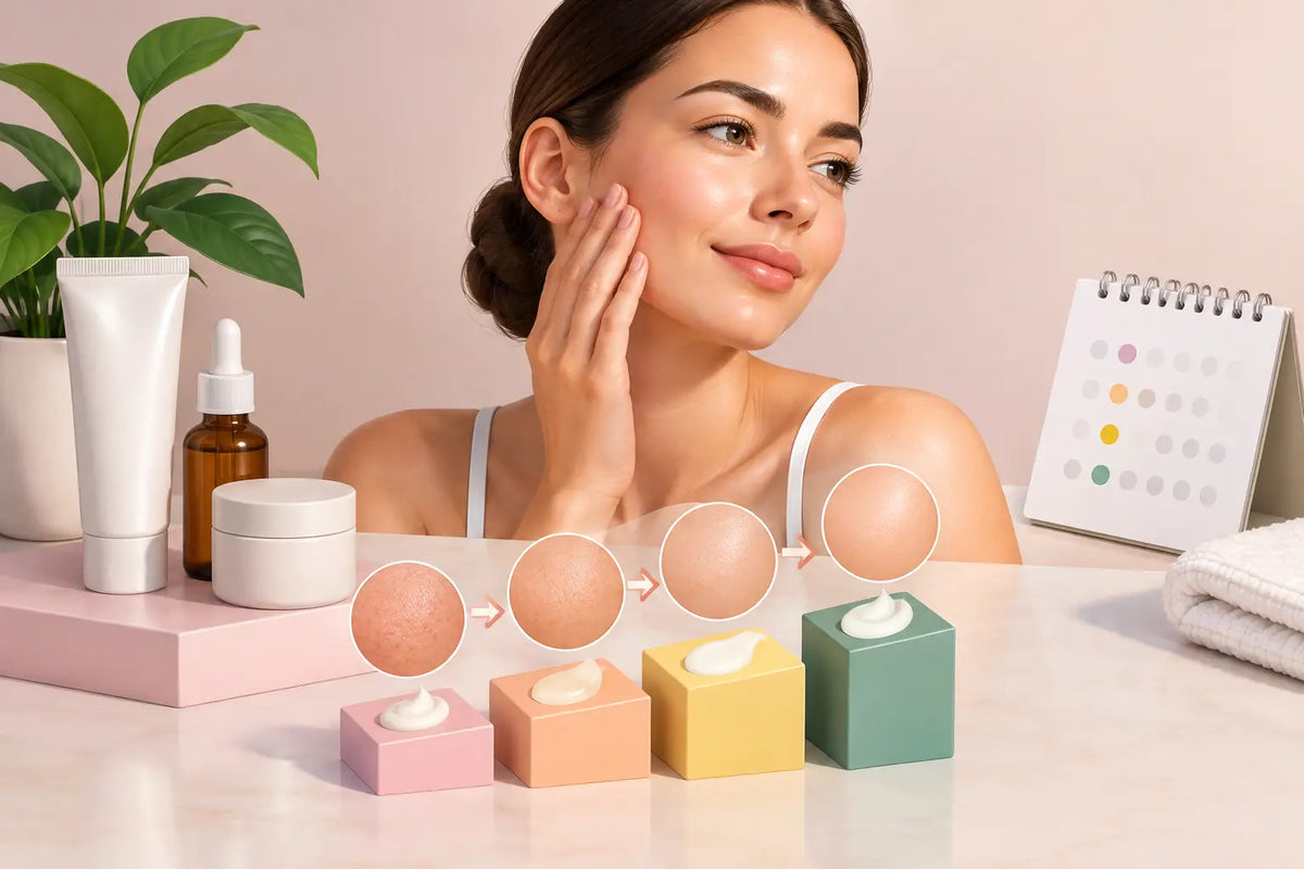 Introducera retinol stegvis för synligt jämnare hud