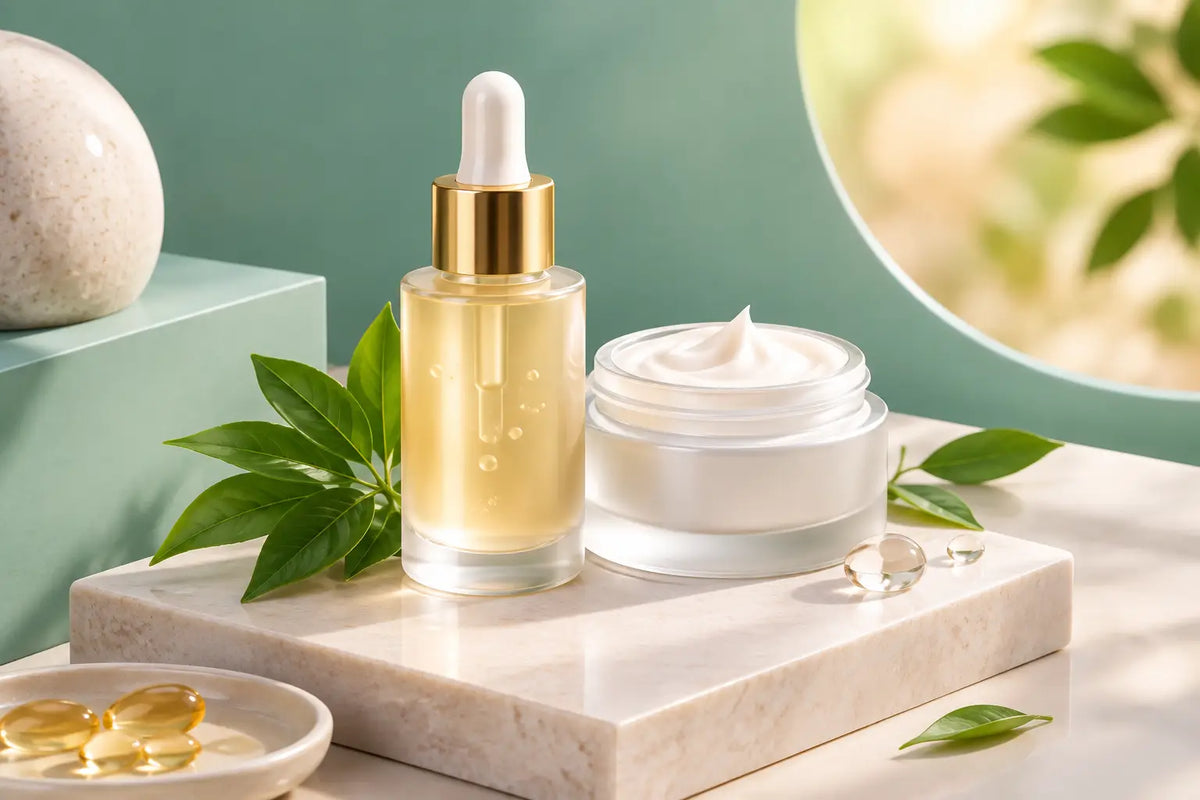 Förnyelsekräm serum för synligt jämnare hud