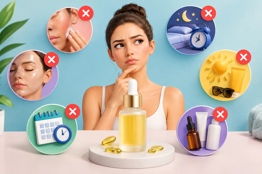 7 vanliga misstag med retinol att undvika