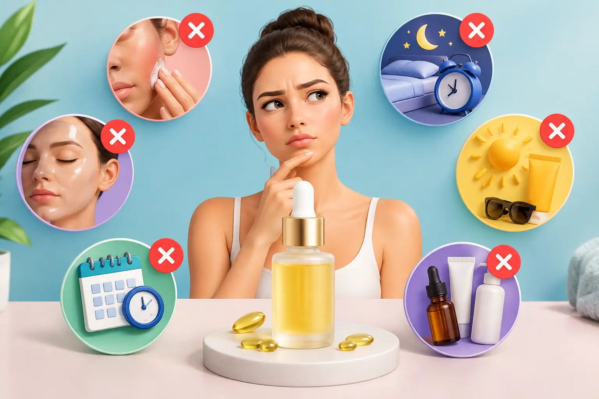 7 vanliga misstag med retinol att undvika